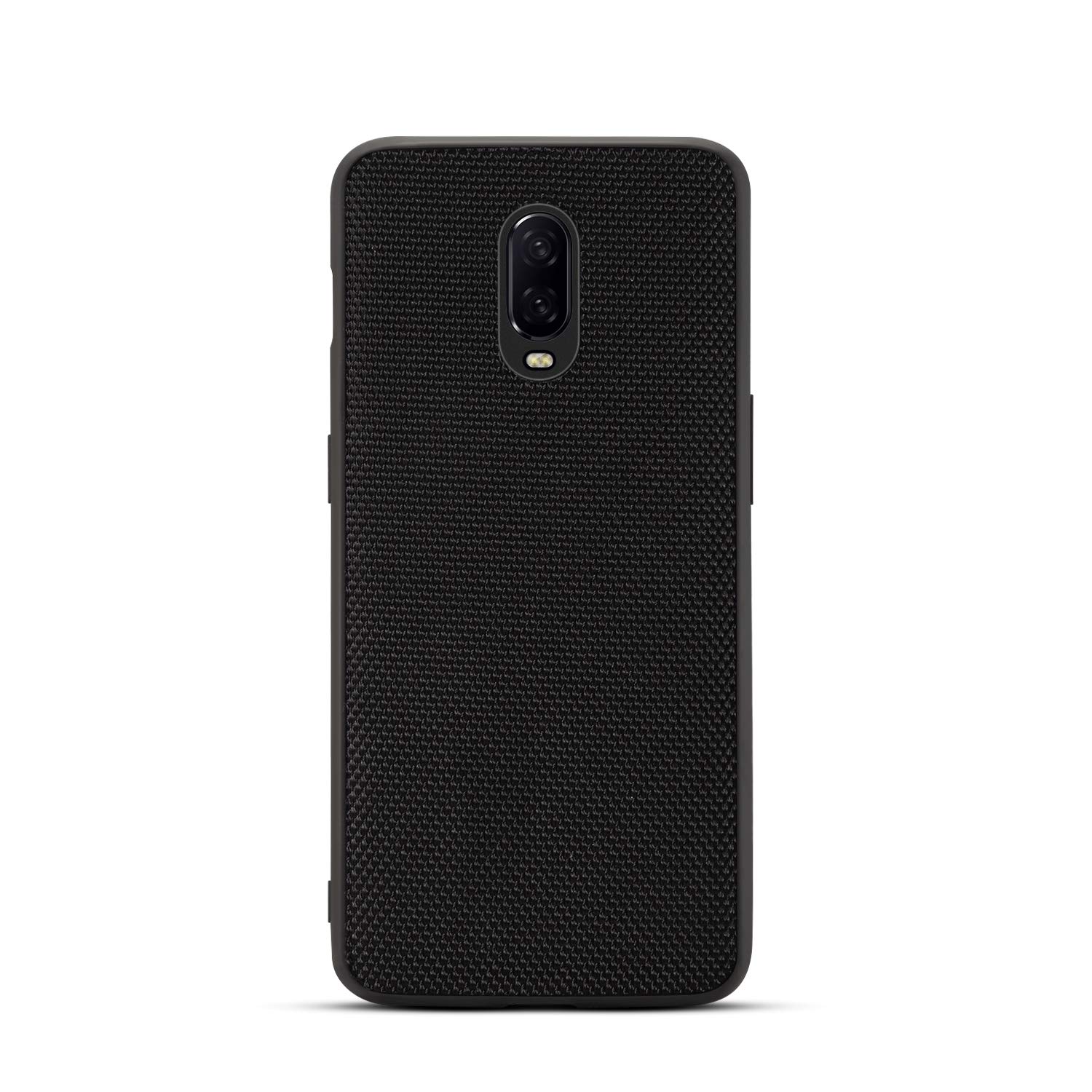 GOGODOGCompatible with OnePlus 6T Case Full Cover Ultra Thin Matte Anti Slip Scratch Resistant Carbon Fiber Fashion Creativity Anti-Fall Soft Shell for OnePlus6T (Nylon Pattern)