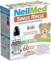 Vista 1 de Neilmed's Sinus Rinse, Pediatric, Complete Saline Nasal Rinse Kit 60 Premixed Packets