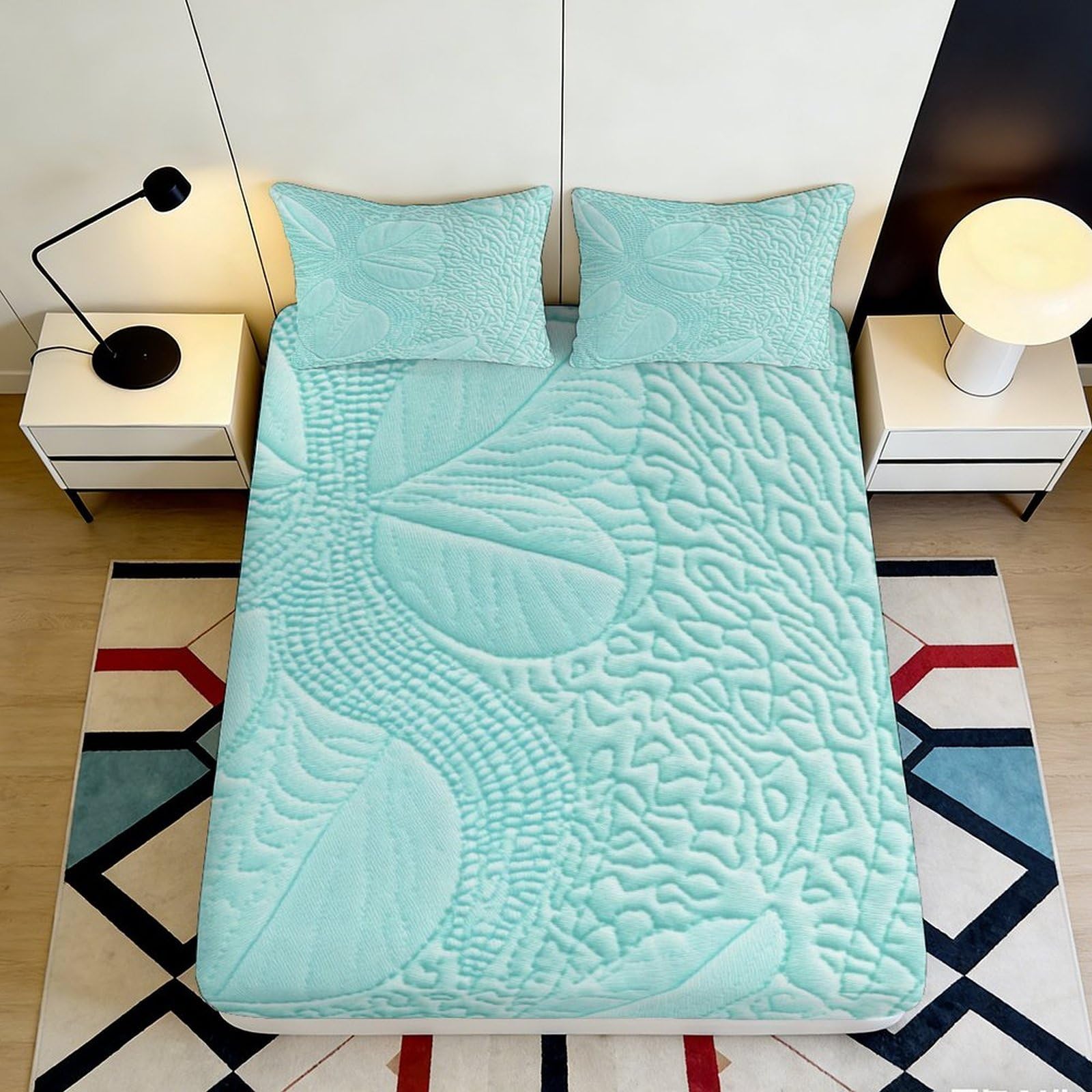 3D Printed Halloween Fitted Sheet Microfiber Non-Slip Deep Pocket Halloween Mattress Fitted Cover for Bedroom Adults Youth 180x200x25cm