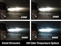Vista 5 de Diode Dynamics - Bombillas HID de repuesto OEM compatibles con Dodge Charger 2011-2023 (par), 8000K