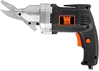 Vista 8 de WEN Cizalla de metal, cabeza giratoria, velocidad variable, calibre 18, 4 amperios (3650)