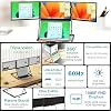 15.6” Pro Premium Triple Portable Monitor Extender, 1080P FHD Triple Screen Laptop Monitor, With Mac/Windows/Linux Portable Monitor For Lap Top With 360° Rotation Adjustable Viewing Angles
