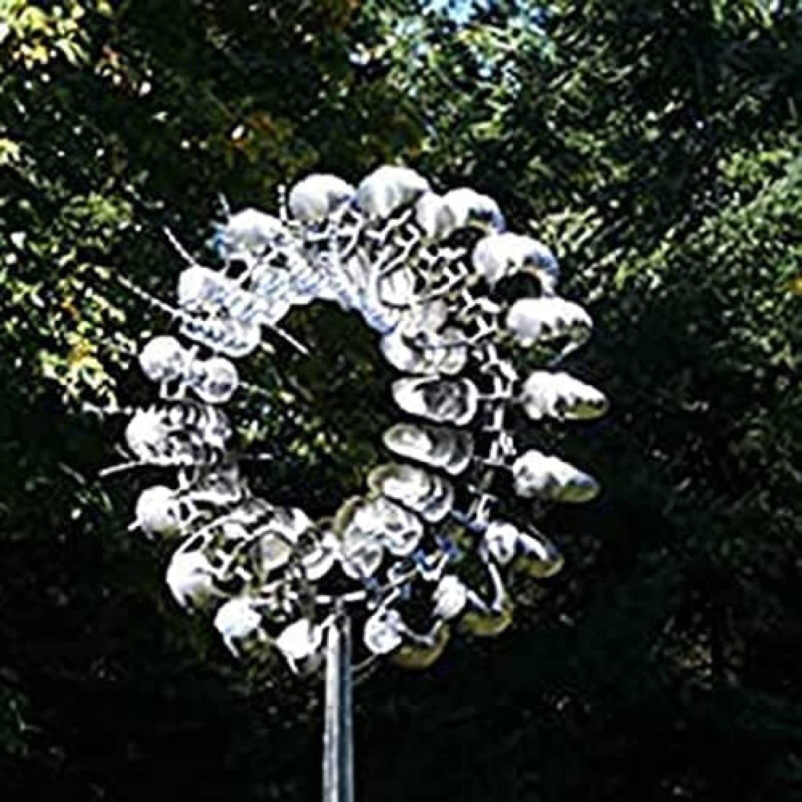 Unikalny I Magiczny Metalowy Wiatrak, 3D Napędzana Wiatrem Rzeźba Kinetyczna, Metalowy Wiatraczek Słoneczny, Trawnik Słoneczny Wiatraczek Na Podwórko I Ogród, Łapacze Wiatru Metalowa Dekoracja Pat