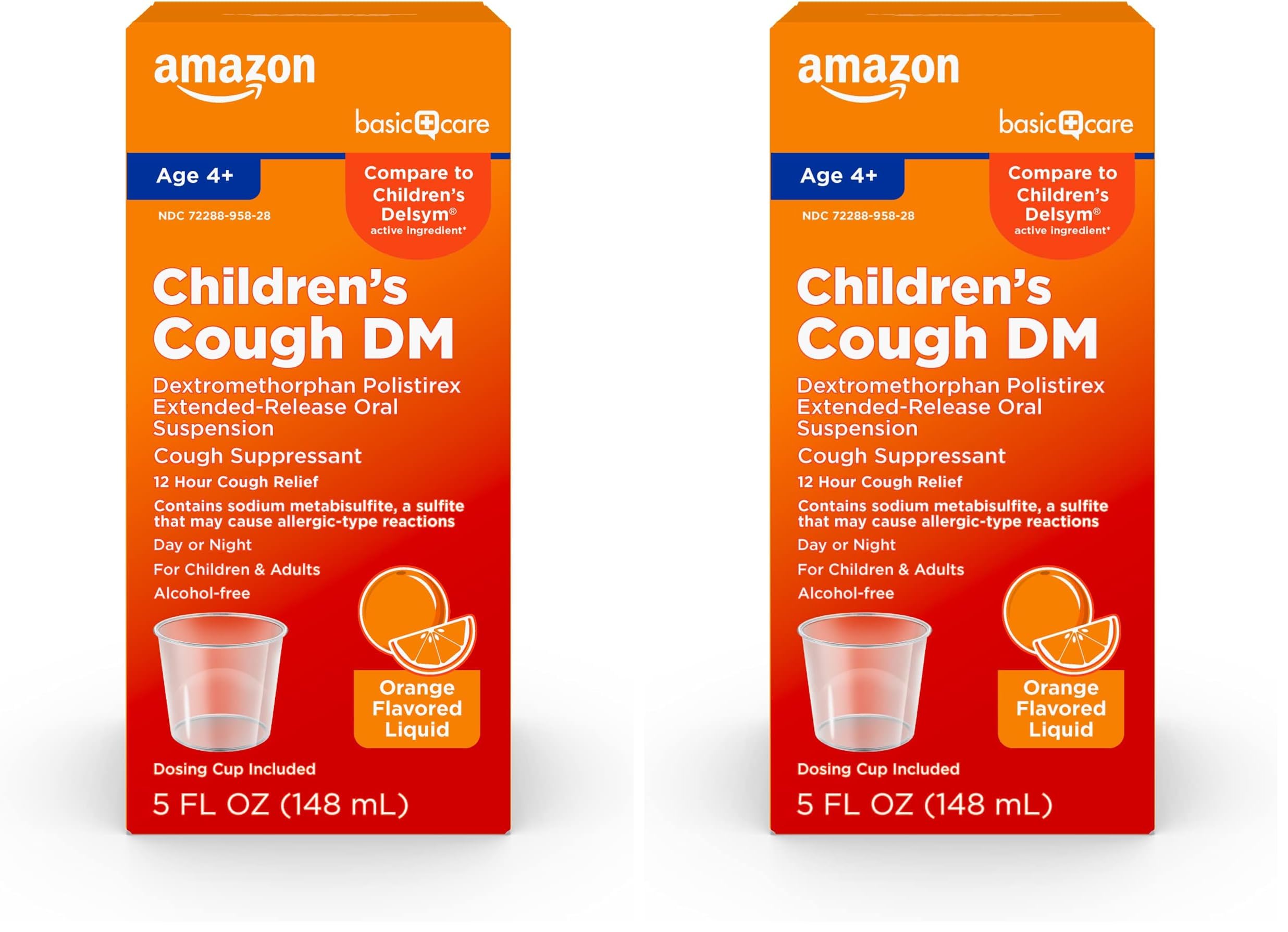 Amazon Basic Care Children's Cough Suppressant DM Syrup