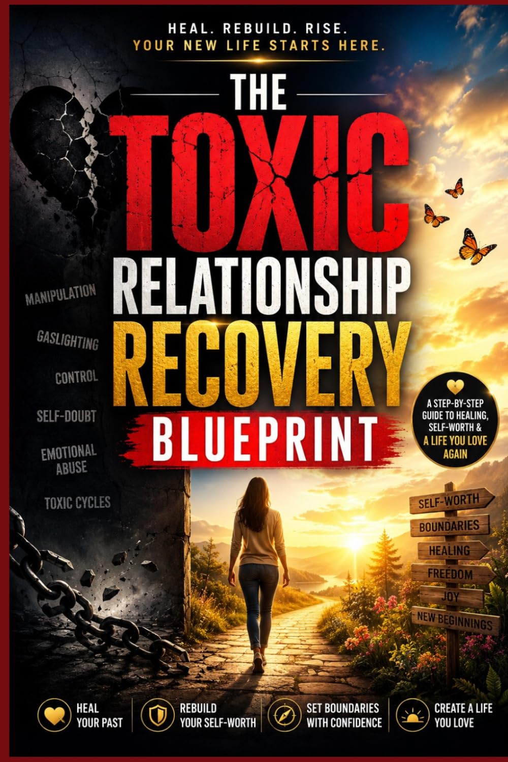 The Toxic Relationship Recovery Blueprint: A Step-by-Step Guide to Healing from Emotional Abuse, Rebuilding Self-Worth, Setting Healthy Boundaries, ... (Healing After Toxic Relationships Series)