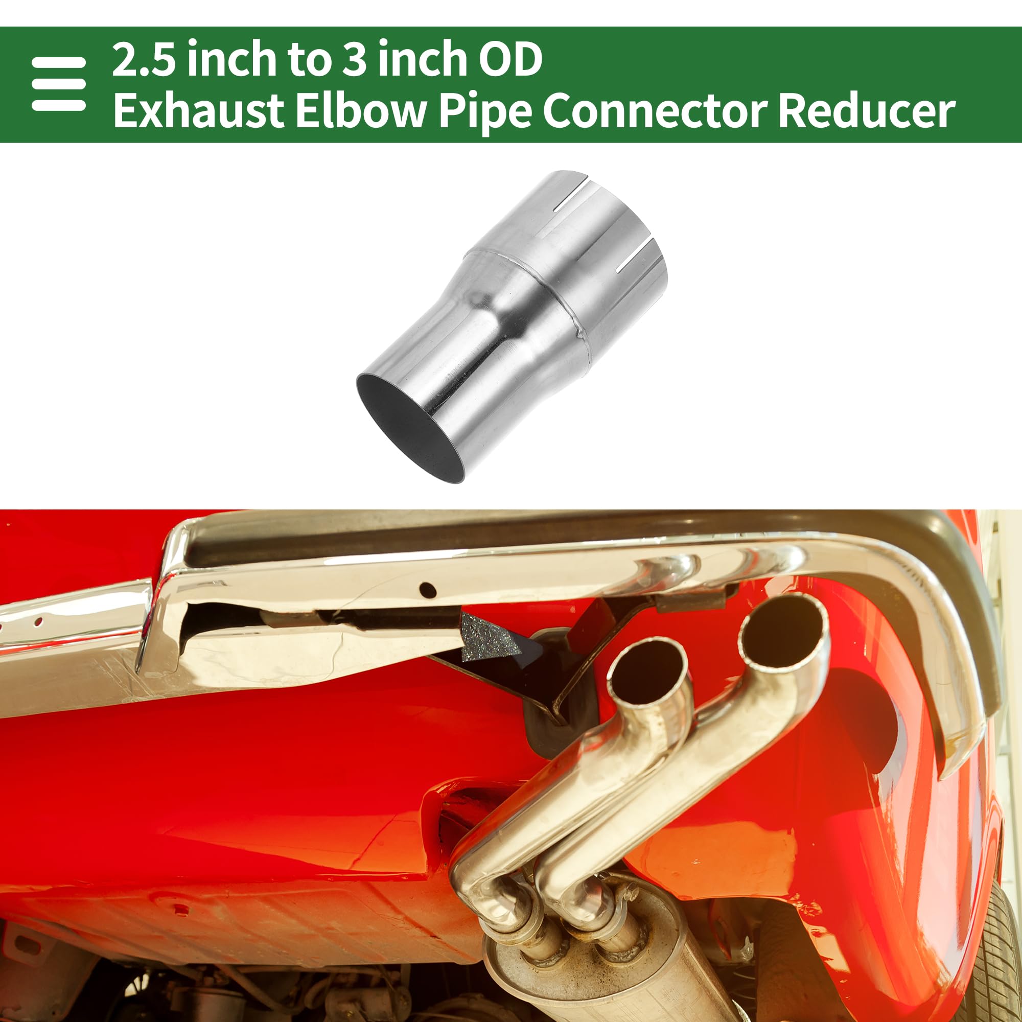 Exhaust Tip 3 Inlet Motoforti Mandrel Exhaust Bend Elbow Concentric ...