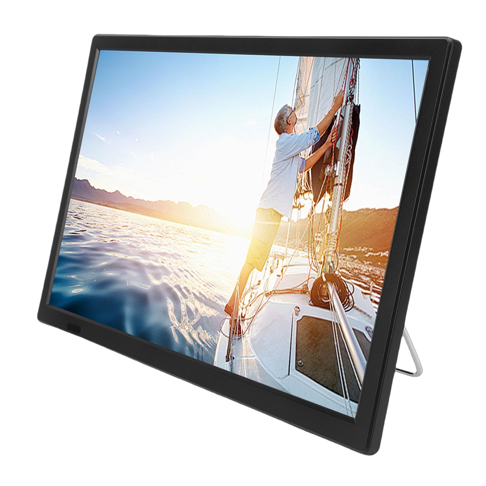 Cuifati Petit Téléviseur Intelligent de 15,4 Pouces, Télécommande Vocale, Applications de Streaming Intégrées, Tuner ATSC, WiFi Bluetooth, Lecture USB, Télévision HD pour Cuisine,