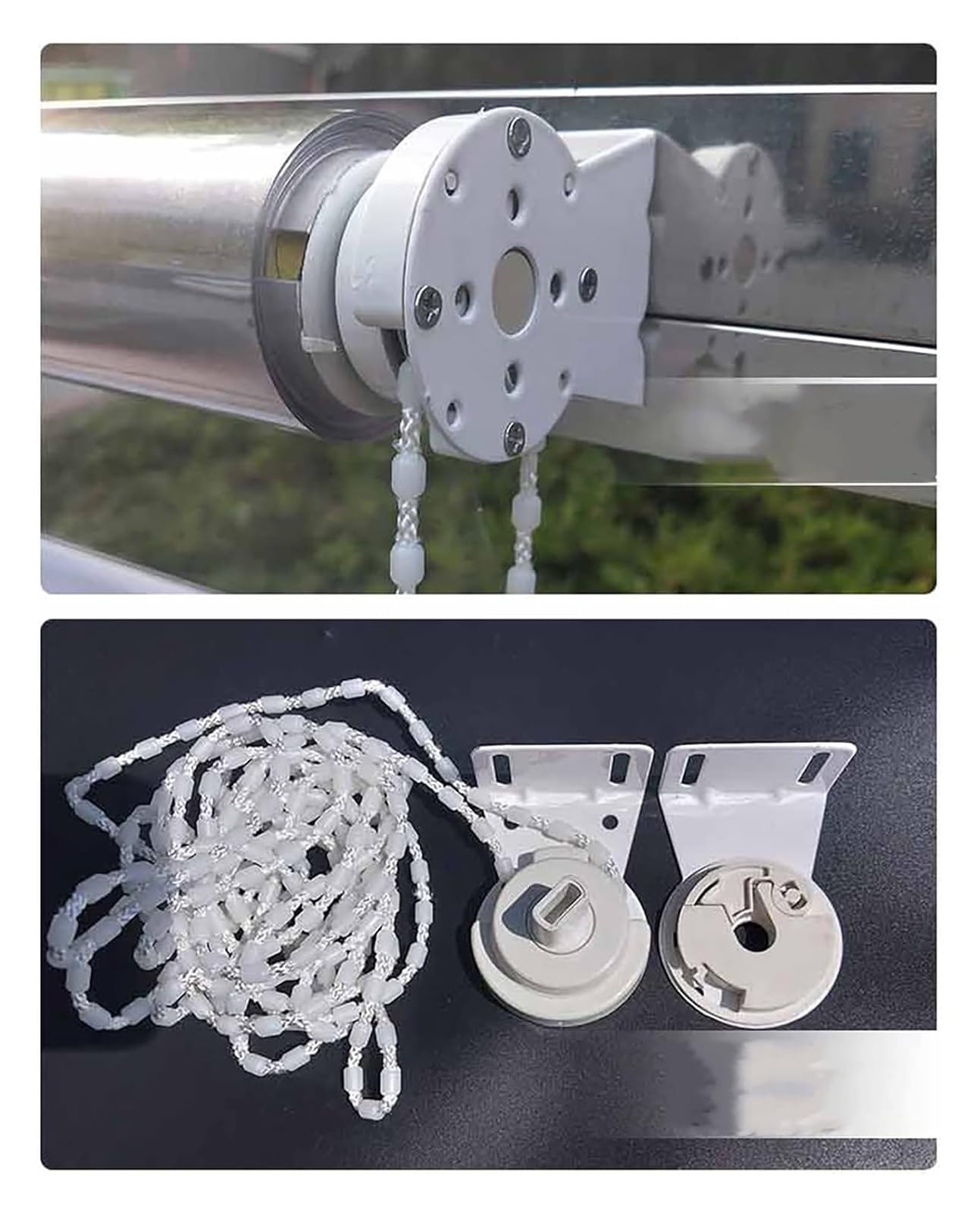 Tende a rullo in PVC trasparente, tenda antivento impermeabile per balcone, tenda avvolgibile in plastica trasparente con raccordi, per interni/esterni, patio, facile da installare e pulire