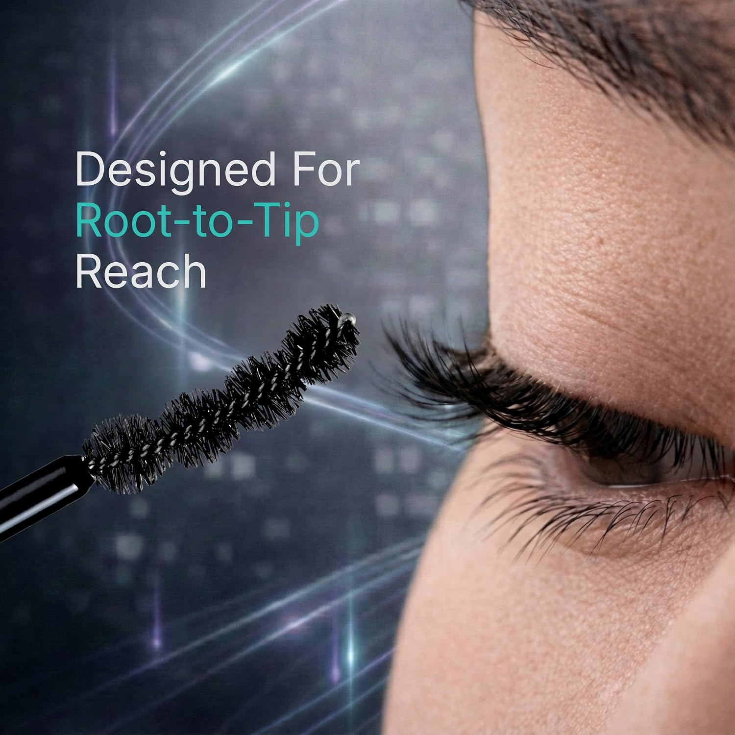 Aya Tokyo Mascara, Volume and Length, 12H Curl-Up, Patented 4-Ball Wand, Deep Black, Made in Japan