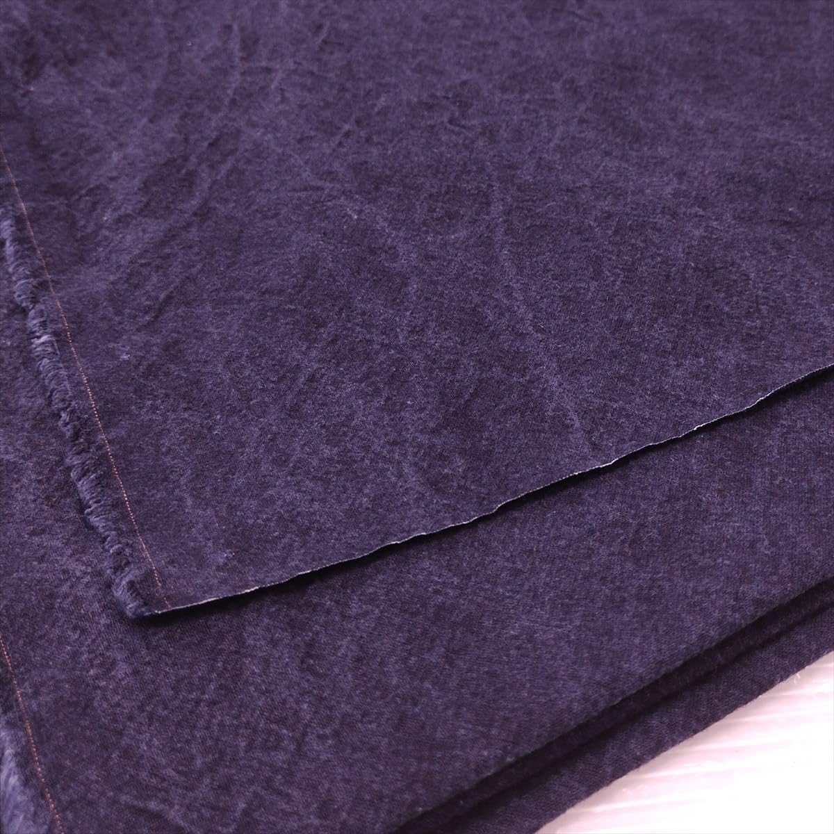 HANAKURA Indigo Dye, Solid Fabric, Width 55.1 inches (140 cm), Thick #10, Indigo Printed Fabric, 3.3 ft (1 m) Units, 100% Cotton, Lot No. 2506 : Hobbies