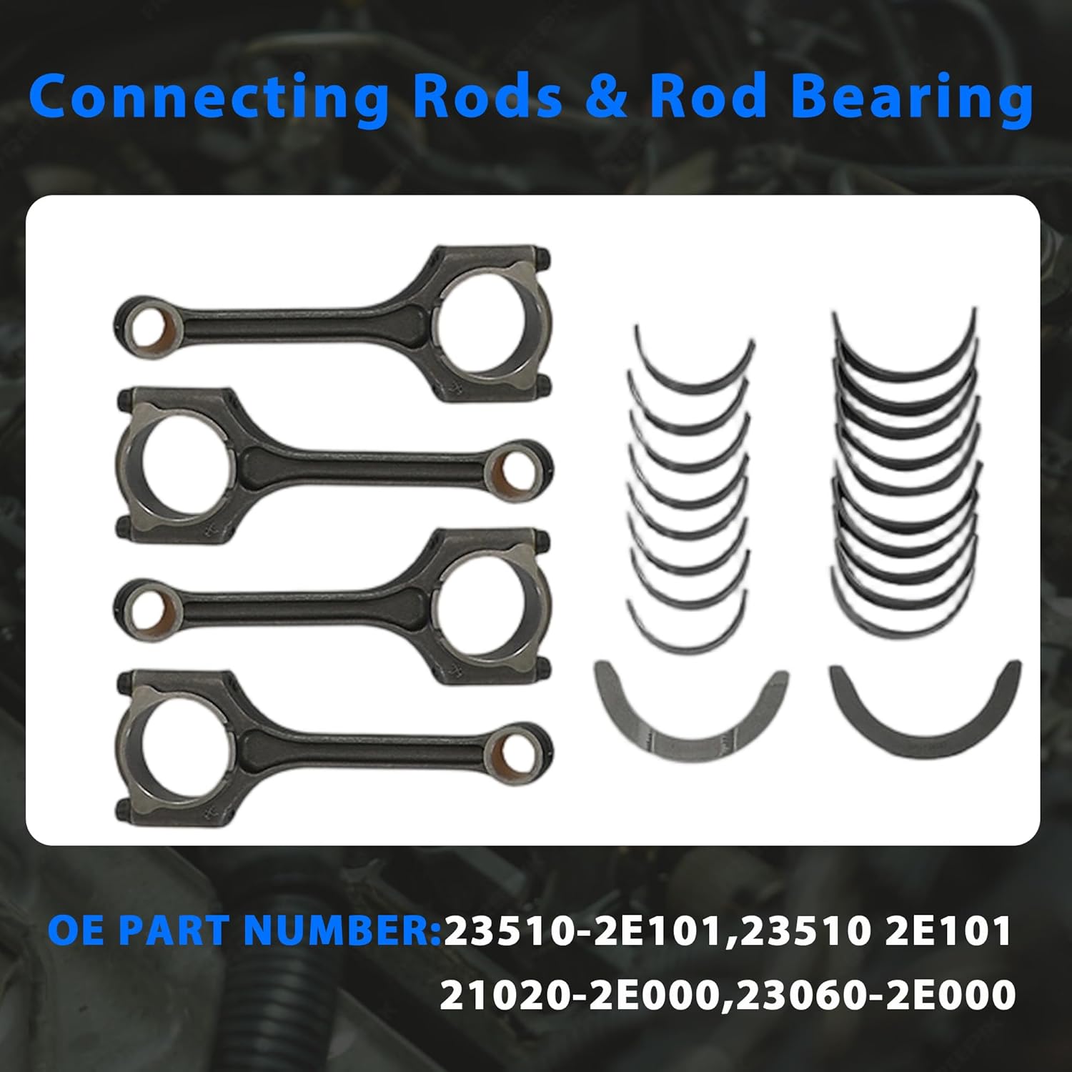 G4NB 1.8L Engine Overhaul Rebuild Kit w/Head Gasket Set Crankshaft Timing Chain Kit w/VVT Sprocket Con-Rod Piston Kit Fit For Hyundai Elantra 2012-2016 IX35 2013-2015 Kia Forte 2014-2015 23110-2E711