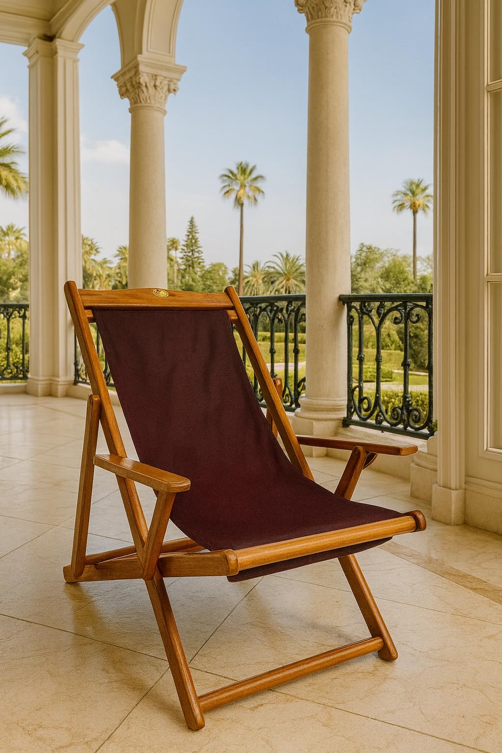 ROYAL BHARAT Sleep and Dream Wooden Folding Portable Easy Chair