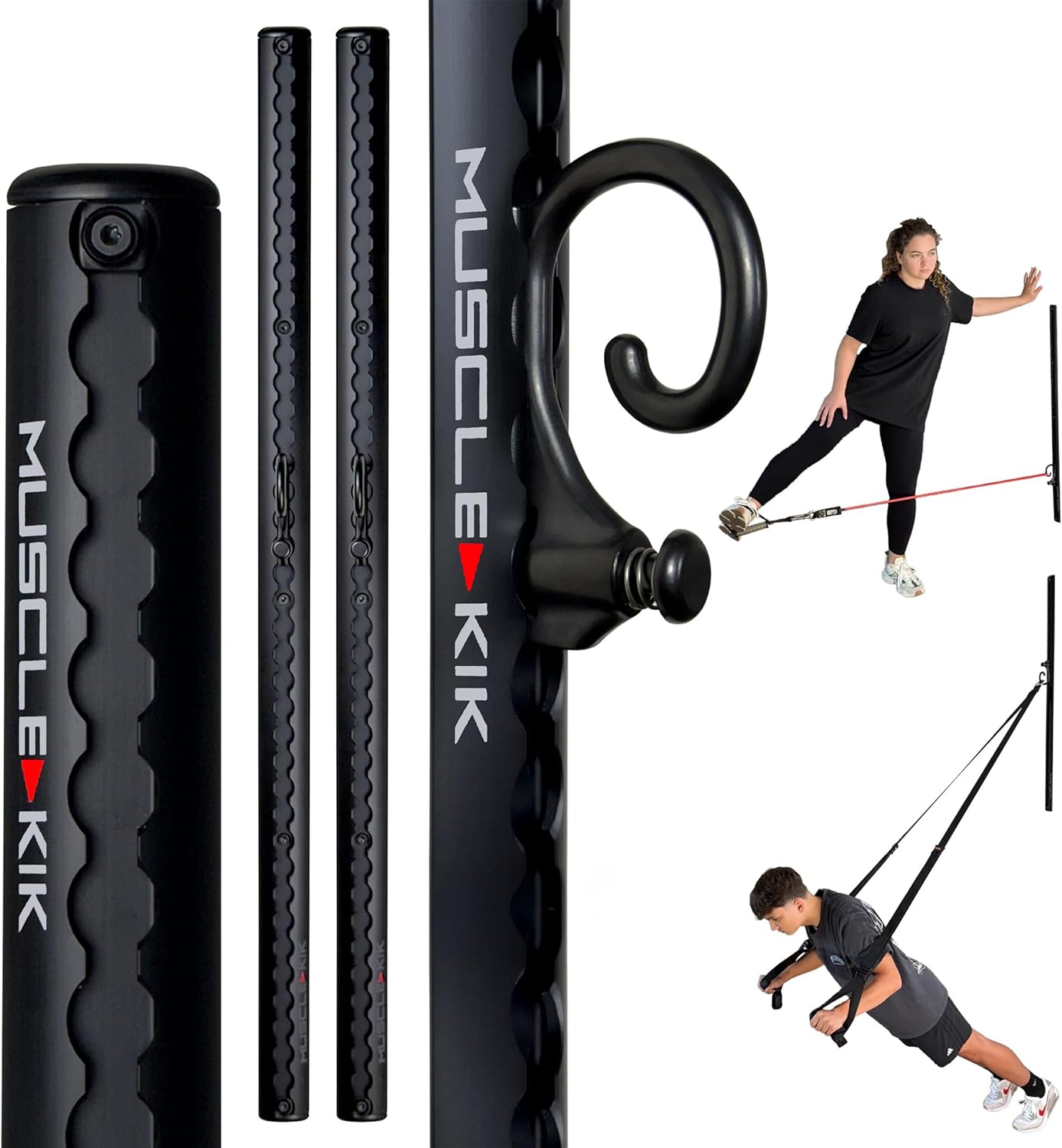 Aluminum Wall-Mounted Anchor Fitness System - Adjustable, Multi-Functional, Space Saving Home Gym Solution for Strength Training, Workout Goals | 100+ Exercises, Easy Installation, 300lbs Capacity