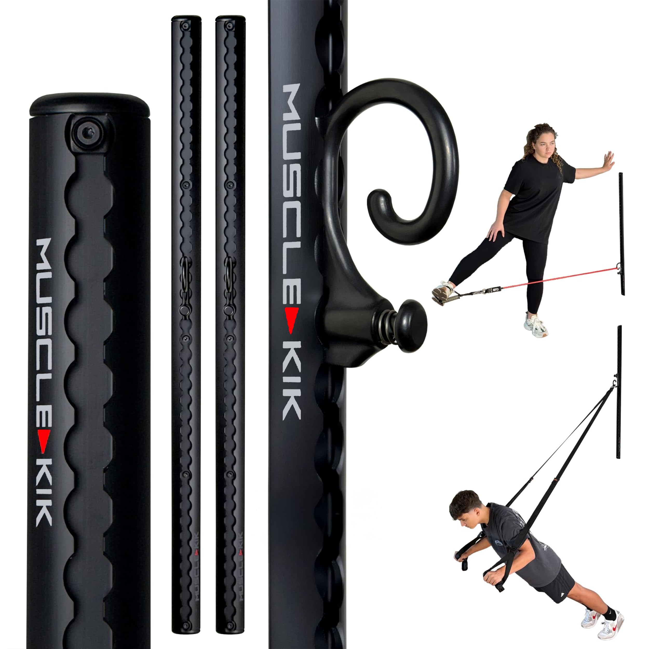 Aluminum Wall-Mounted Anchor Fitness System - Adjustable, Multi-Functional, Space Saving Home Gym Solution for Strength Training, Workout Goals | 100+