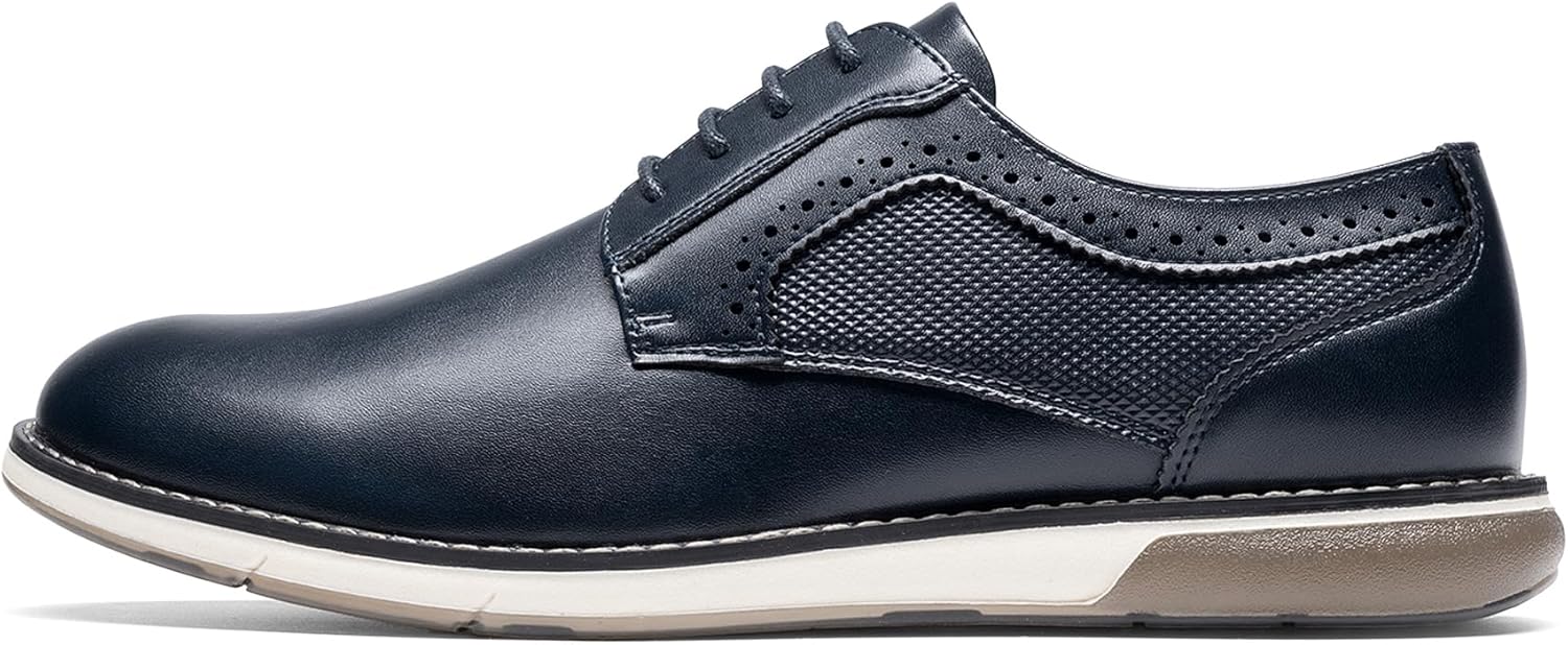 Bruno Marc Men's Casual Dress Sneaker Shoes, Business Formal Derby Plain Toe Oxfords Crossflex GentEdge - Image 4