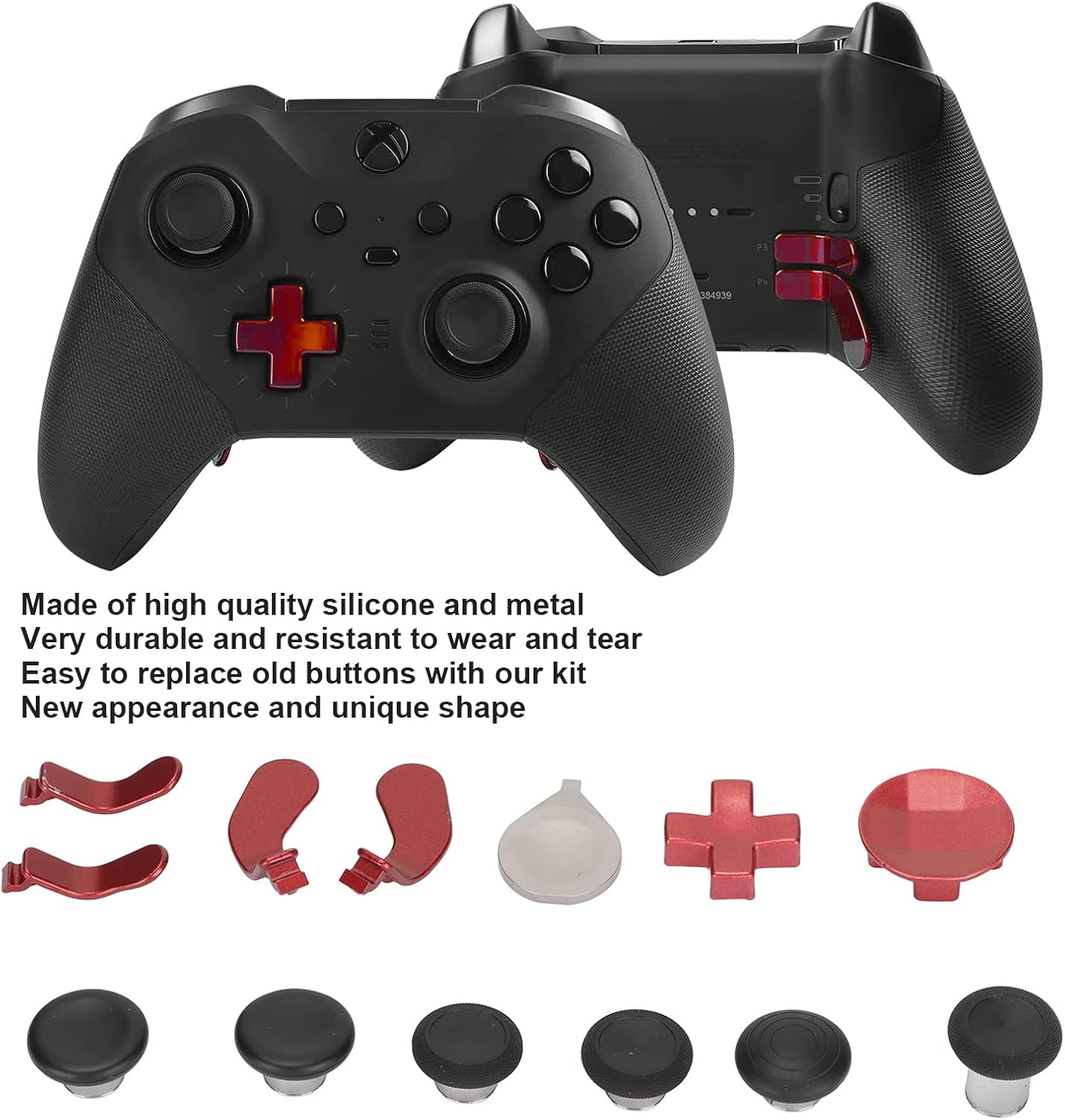 13 in 1 Gaming Accessory for Elite Series, Replacement Controller Accessory Kit Repair Tools Kit for One Elite Controller Series 2 [video game]