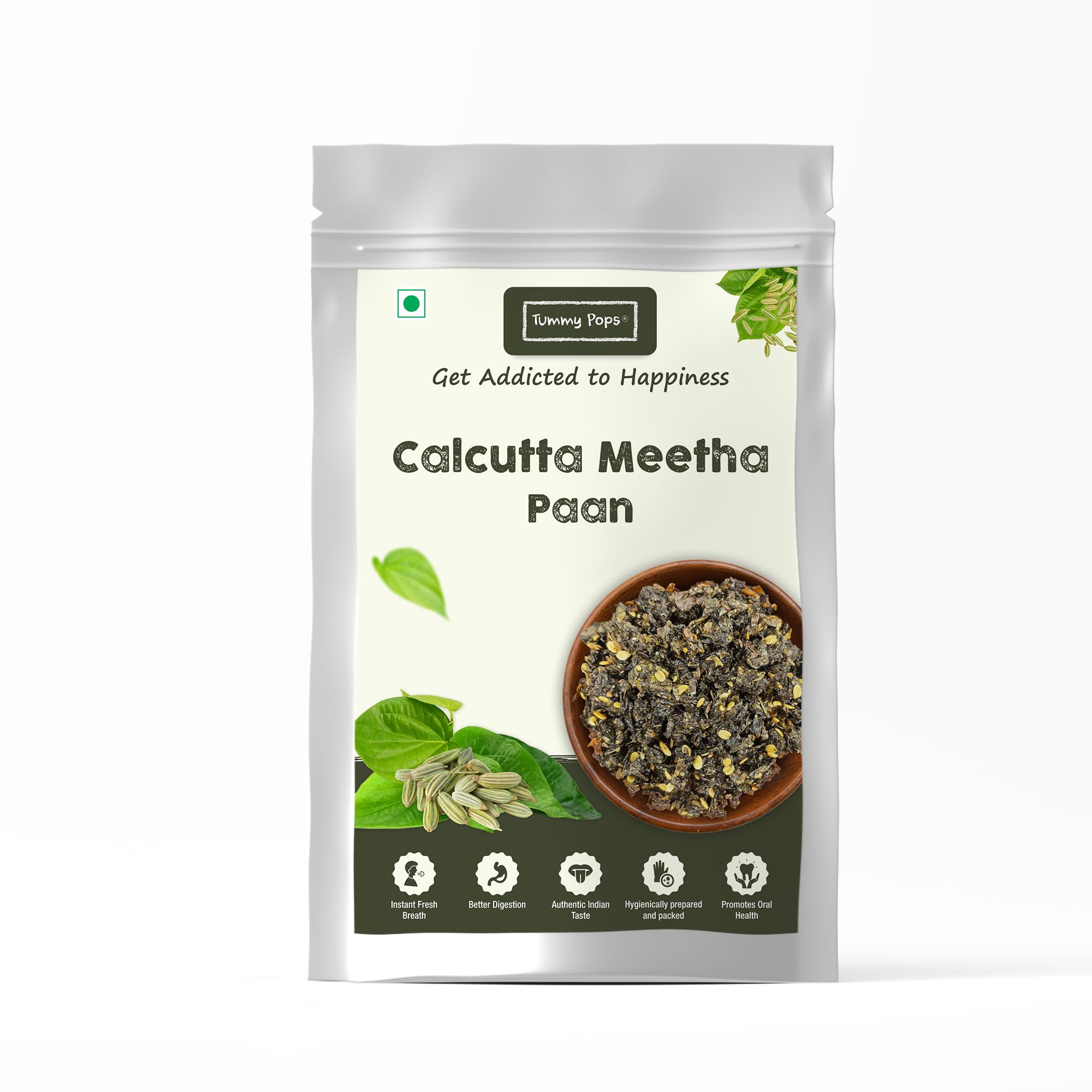 Premium Meetha Paan Without Supari | Hygienically Prepared & Packed | After Meal Digestives Mukhwas, Premium Handmade Sweet Mouth Fresheners (Calcutta Meetha Paan, 950gm)