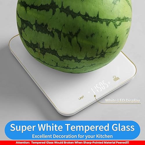 Miniatura 6 de Homebuds Báscula digital de alimentos de 33 libras y onzas en 0.04 oz, alta precisión garantizada por la fábrica profesional de básculas de cocina