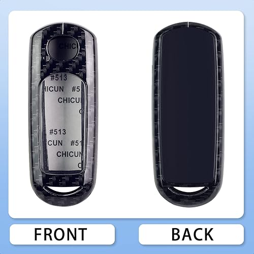 Miniatura 2 de Funda inteligente de aleación de zinc con patrón de fibra de carbono, compatible con Mazda 3 6 8 CX-3 CX-5 2 & 3 y 4 botones sin llave accesorio