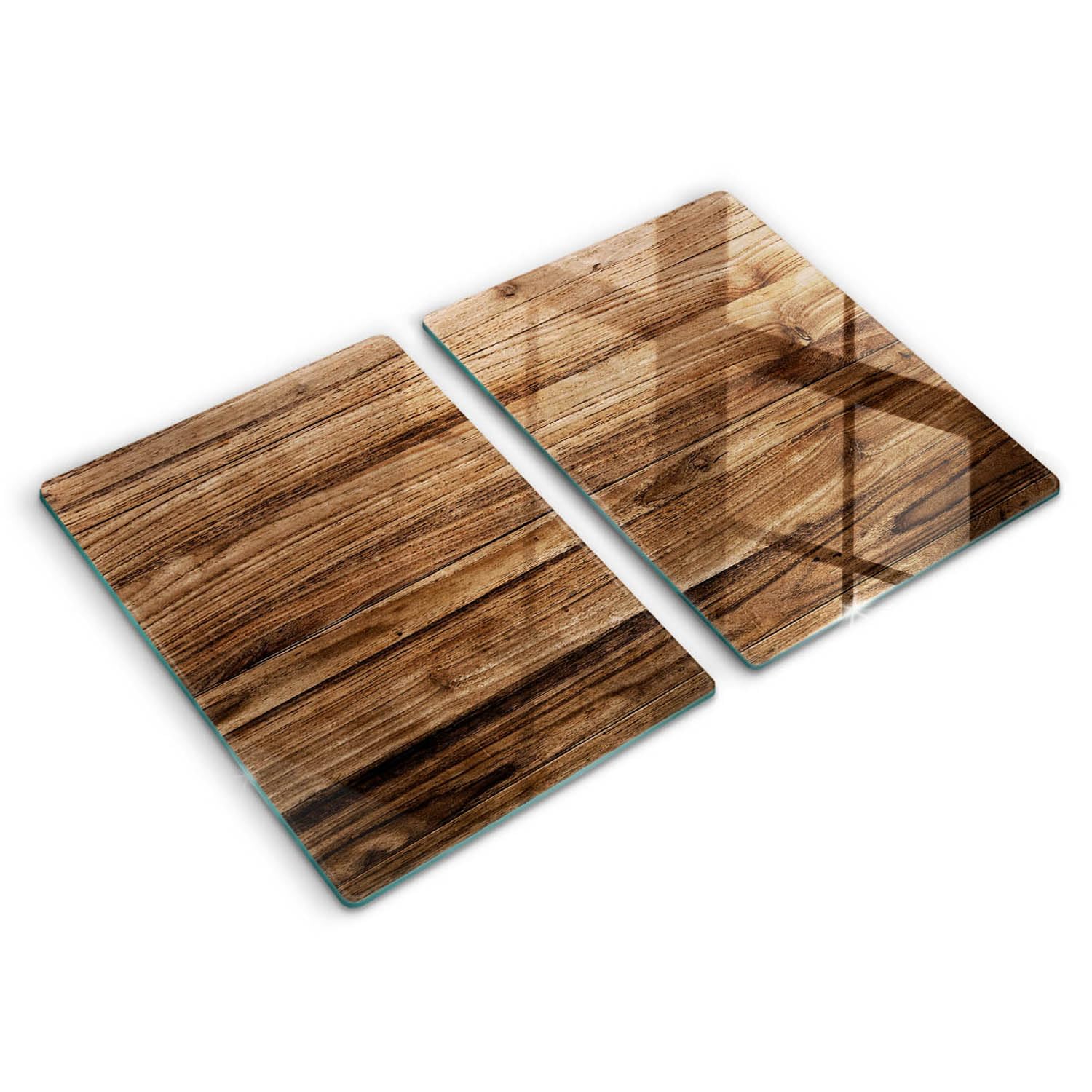 Protection plaque cuisson induction effet bois 2x40x52cm contre les rayures de cuisine