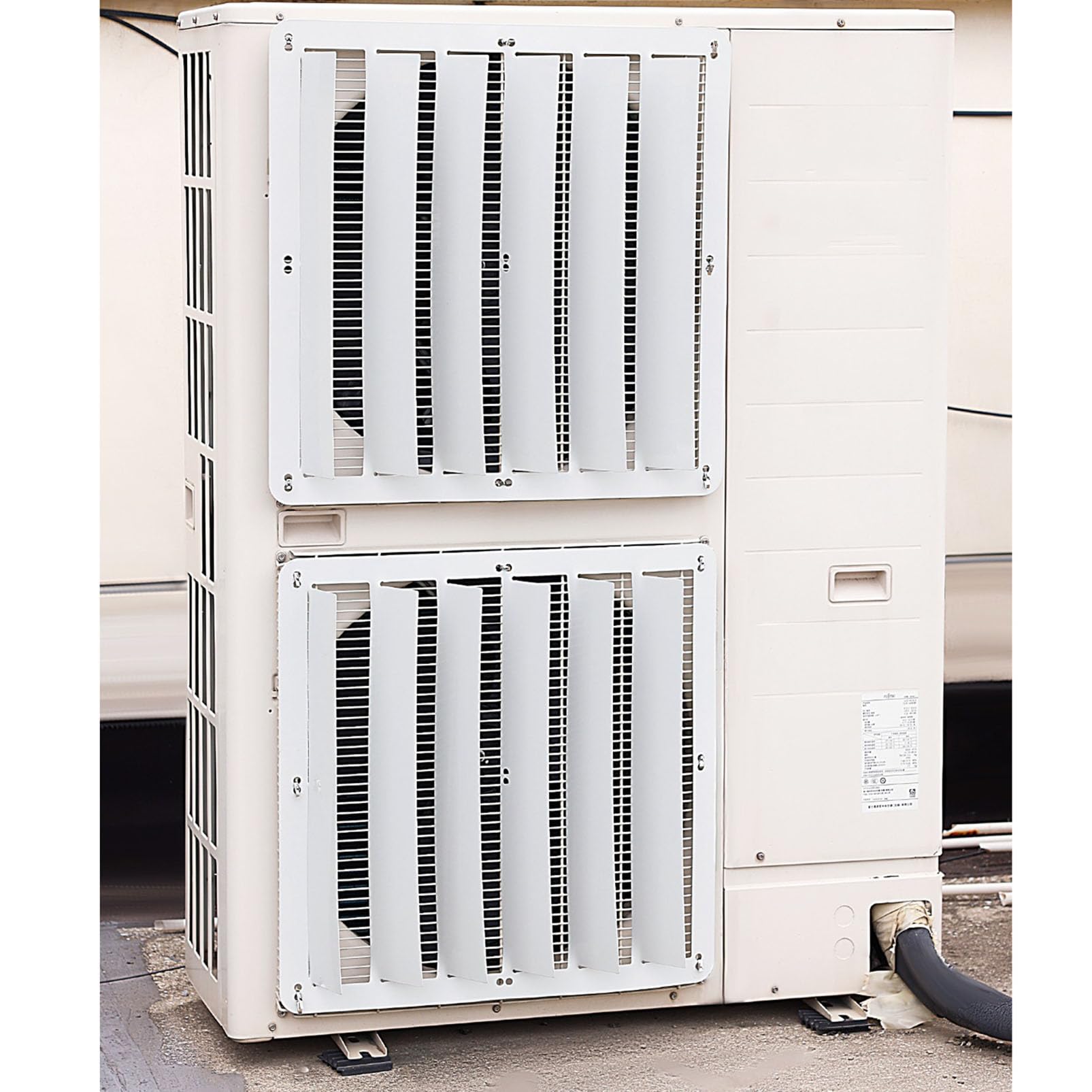 Coperture del condizionatore d'aria per le unità esterne, Deflettore deflettore in acciaio zincato, Copertura unità pompa di calore Copertura HVAC