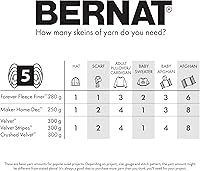 Vista 7 de Bernat Hilo de terciopelo Blackbird – Paquete de 2 unidades de 10.5 onzas – Poliéster – 5 voluminosos – 315 yardas – Tejido/ganchillo