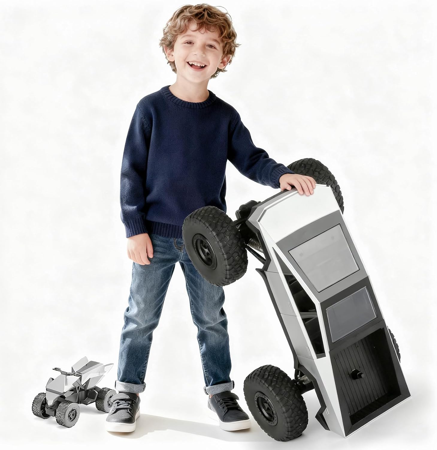 1:8 Huge Climbing Car Remote Control Truck RC Pickup Model Car Motorcycle Powerful 4x4 Vehicle for All Various Terrains Great Christmas and New Year Gift for Kids Automobile
