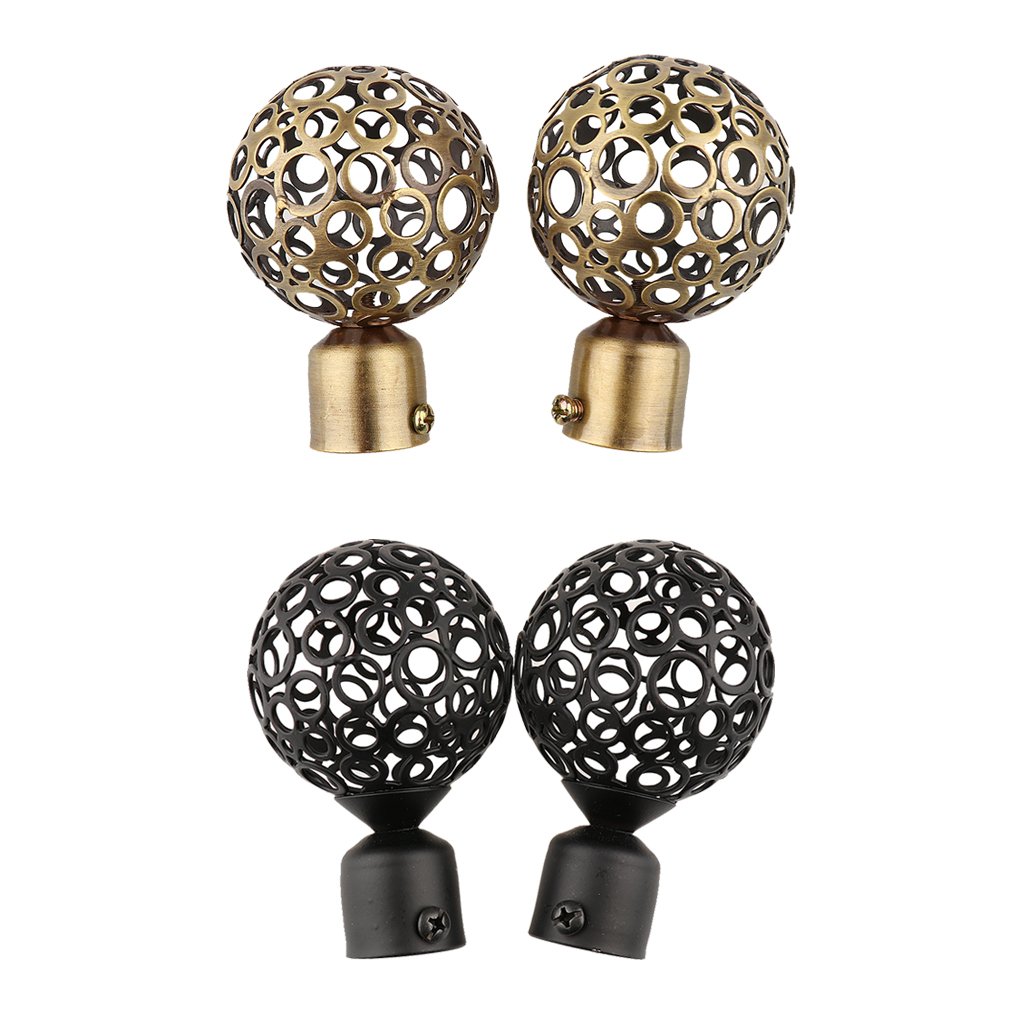 Embouts de tringle décoratifs de 22 mm pour tringles à draperie, accessoires de traitement de fenêtre élégants, parfaits pour rideaux et stores