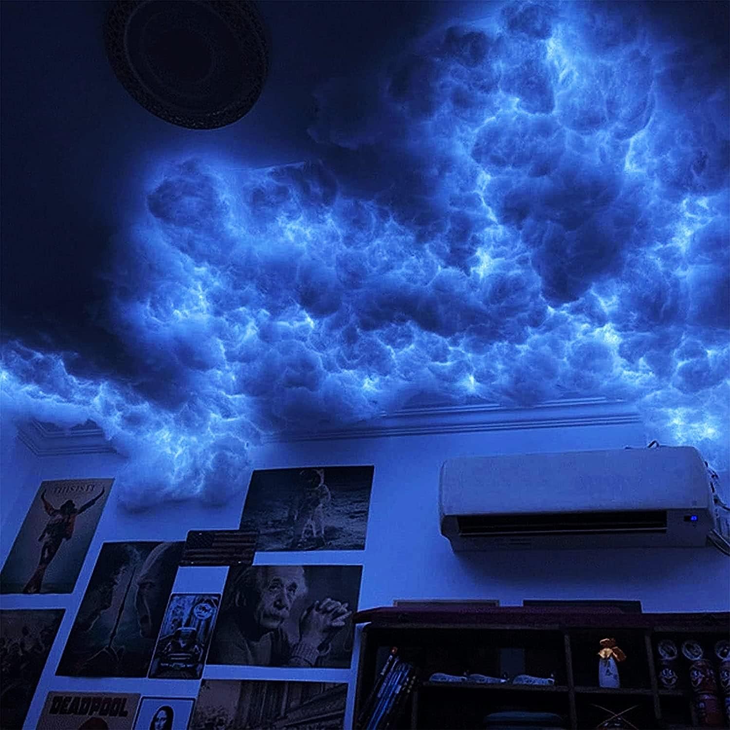 15 M Wolkenlicht, Mehrfarbig, Wechselnde Lichteffekte, Atmosphärenlicht For Gaming-Zimmer, 3D-Gewitterwolken-RGB-Licht, Wand- Und Deckenleuchte