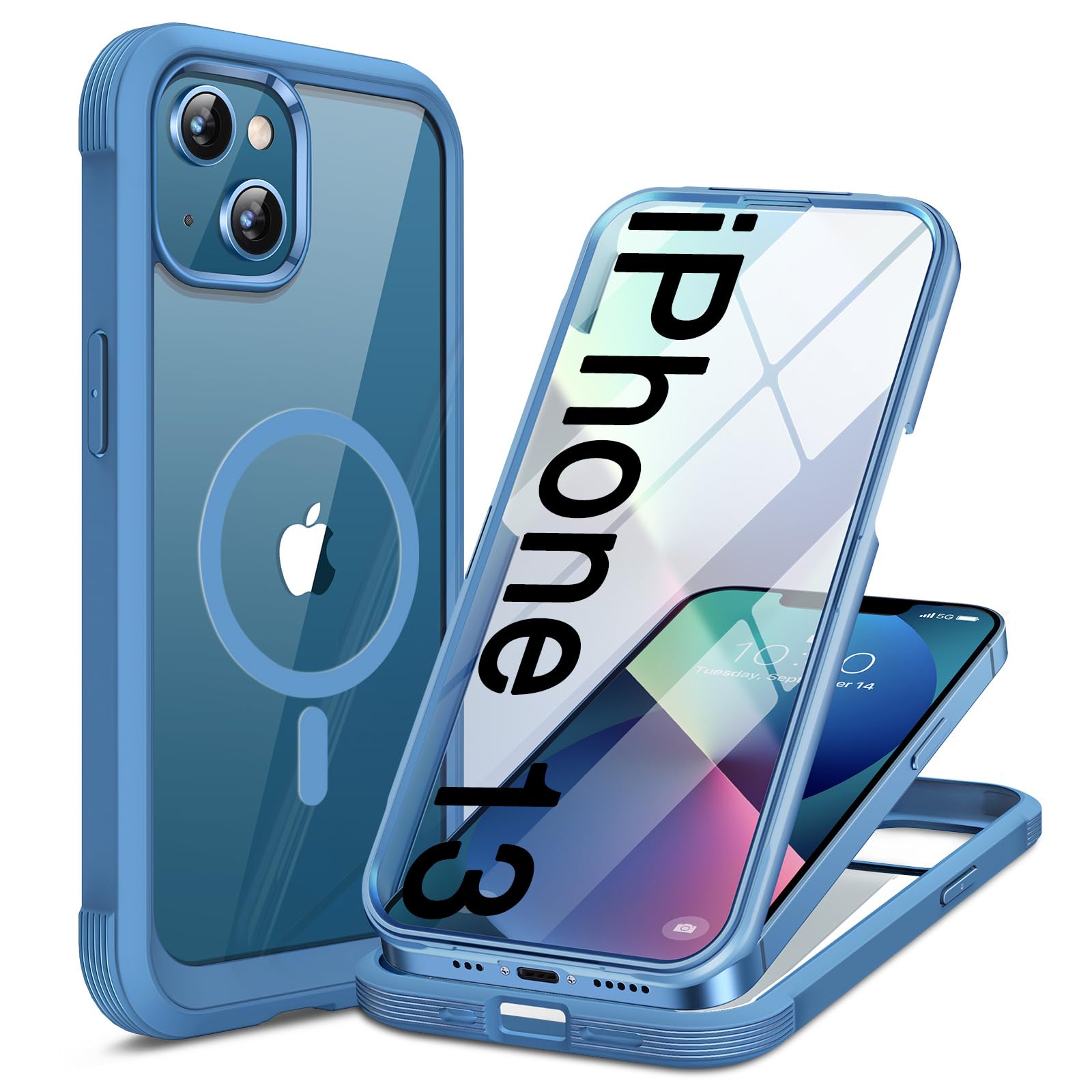 Amazon.com: Miracase for iPhone 13 Case 6.1'', [Bubble Free] Full