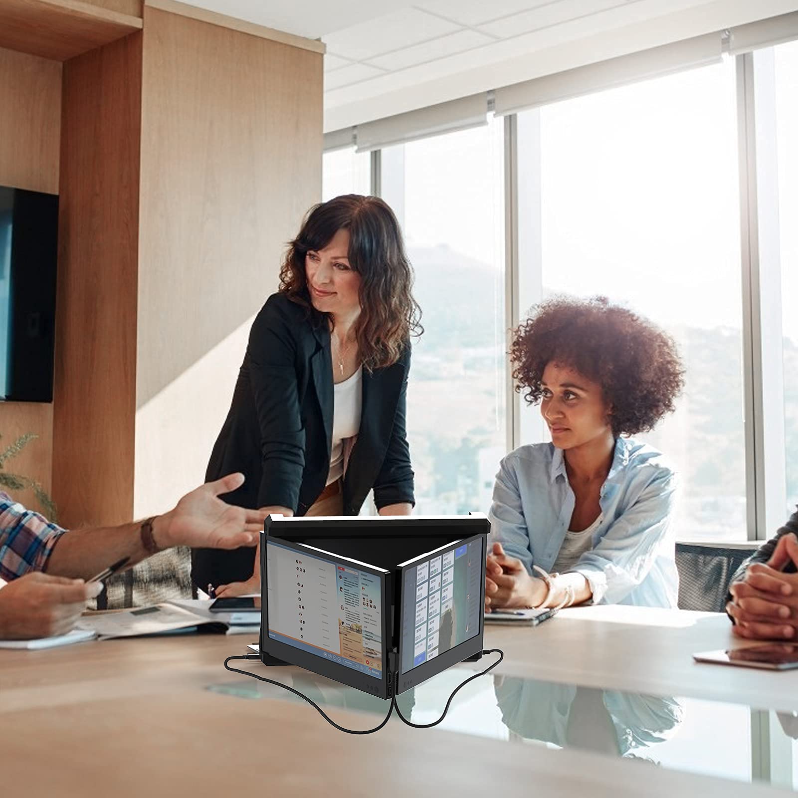 Amazon.co.jp: OFIYAA P2 デュアルポータブルモニターノートパソコン