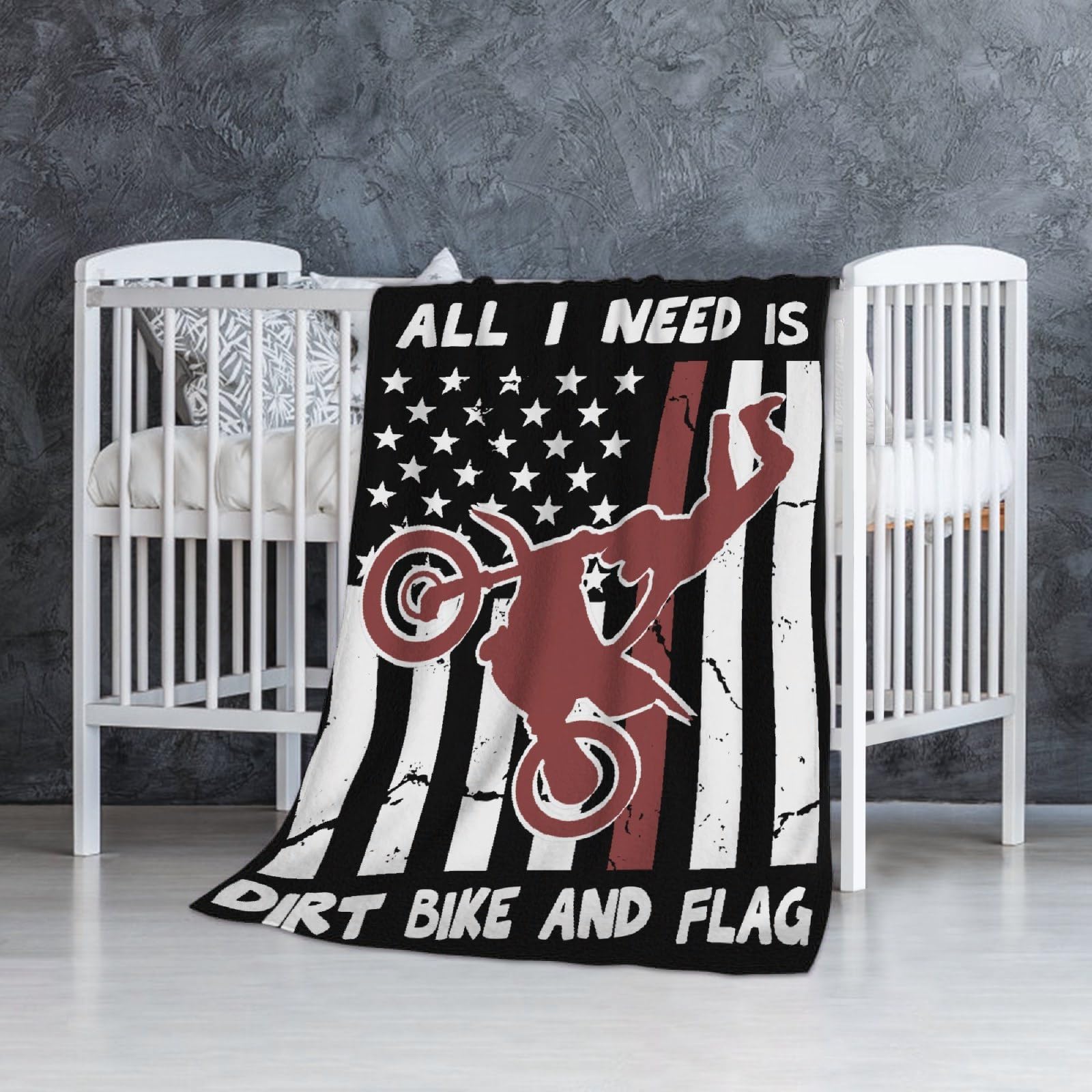 Dirt Bike Blanket Gift for Boys Kids Motorcycle Blanket Stuff