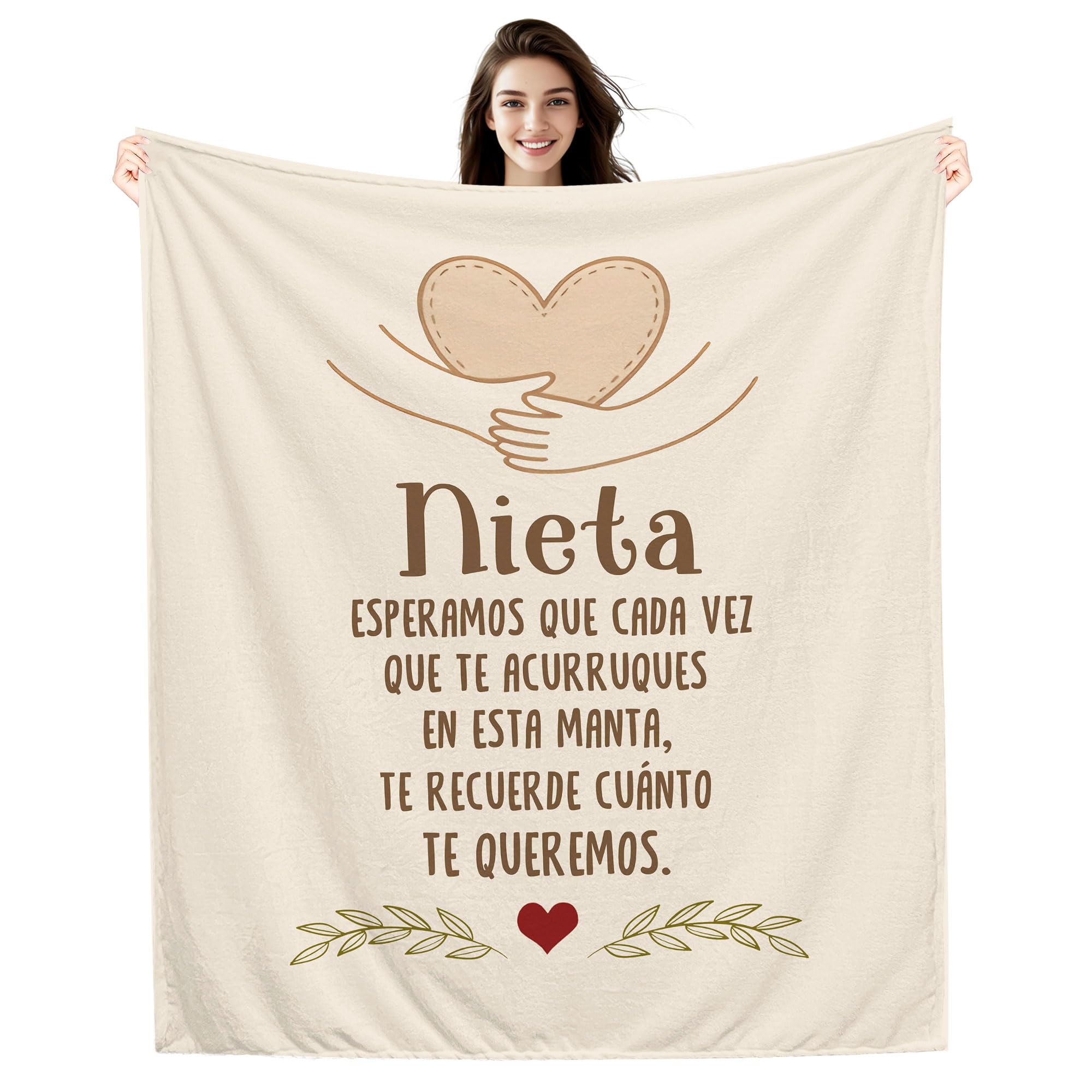 Amorea A mi Abuela Espero Que Cada Vez Que te acurruques en Esta Manta te recuerde cuánto te Quiero Ideas para Regalos Manta para la Abuela Cumpleaños Día de la Madre — view 48