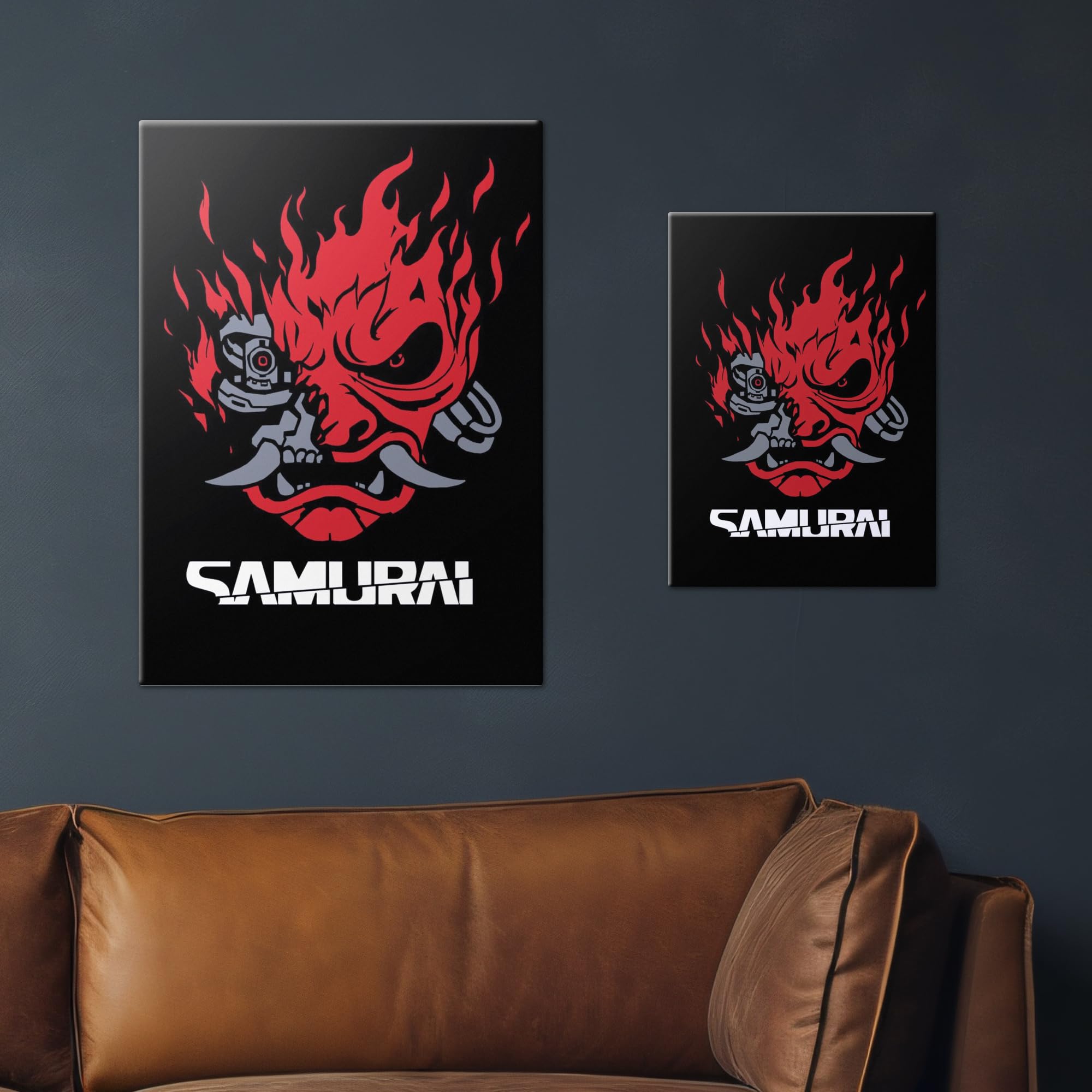 Displate - Póster de Metal - Montado con Imán - Cyberpunk 2077 - Samurai