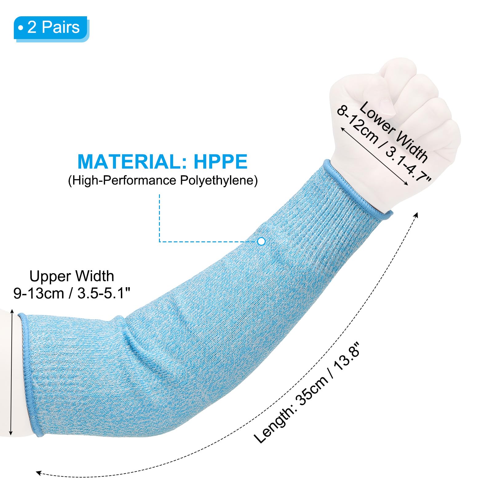 PATIKIL 14 Inch Cut Resistant Sleeve - Image 2