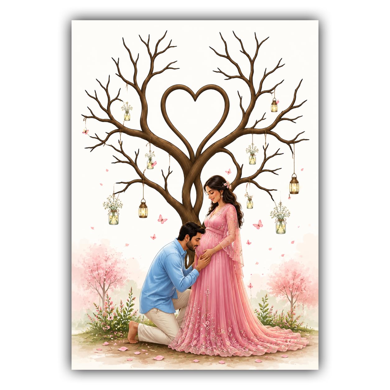 Baby Name Suggestion Box - Pink & Blue Guest Book -12