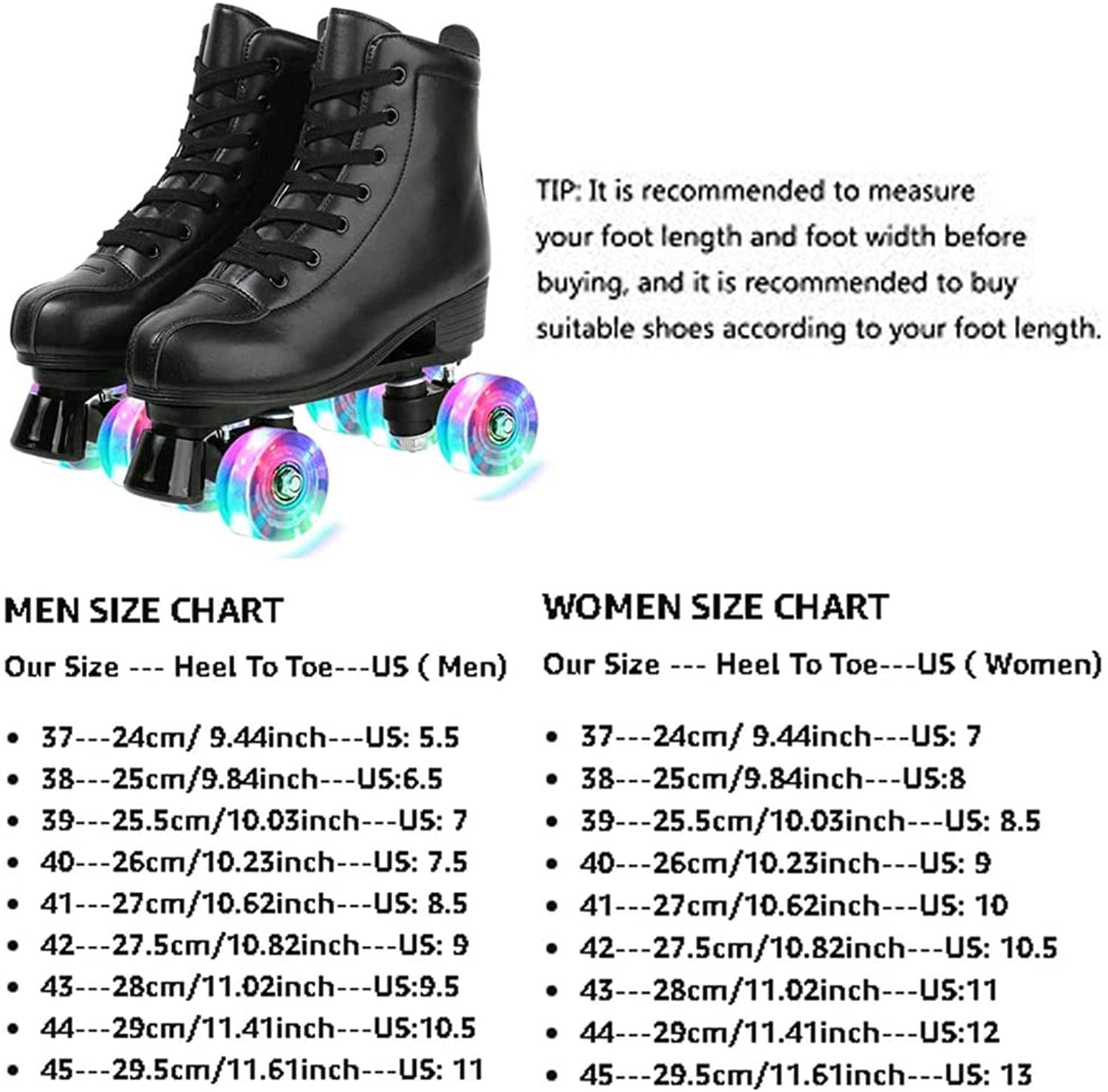 XVBVS Rollschuhe Für Herren Damen, PU-Leder High-T Produktbild-Vorschau 13
