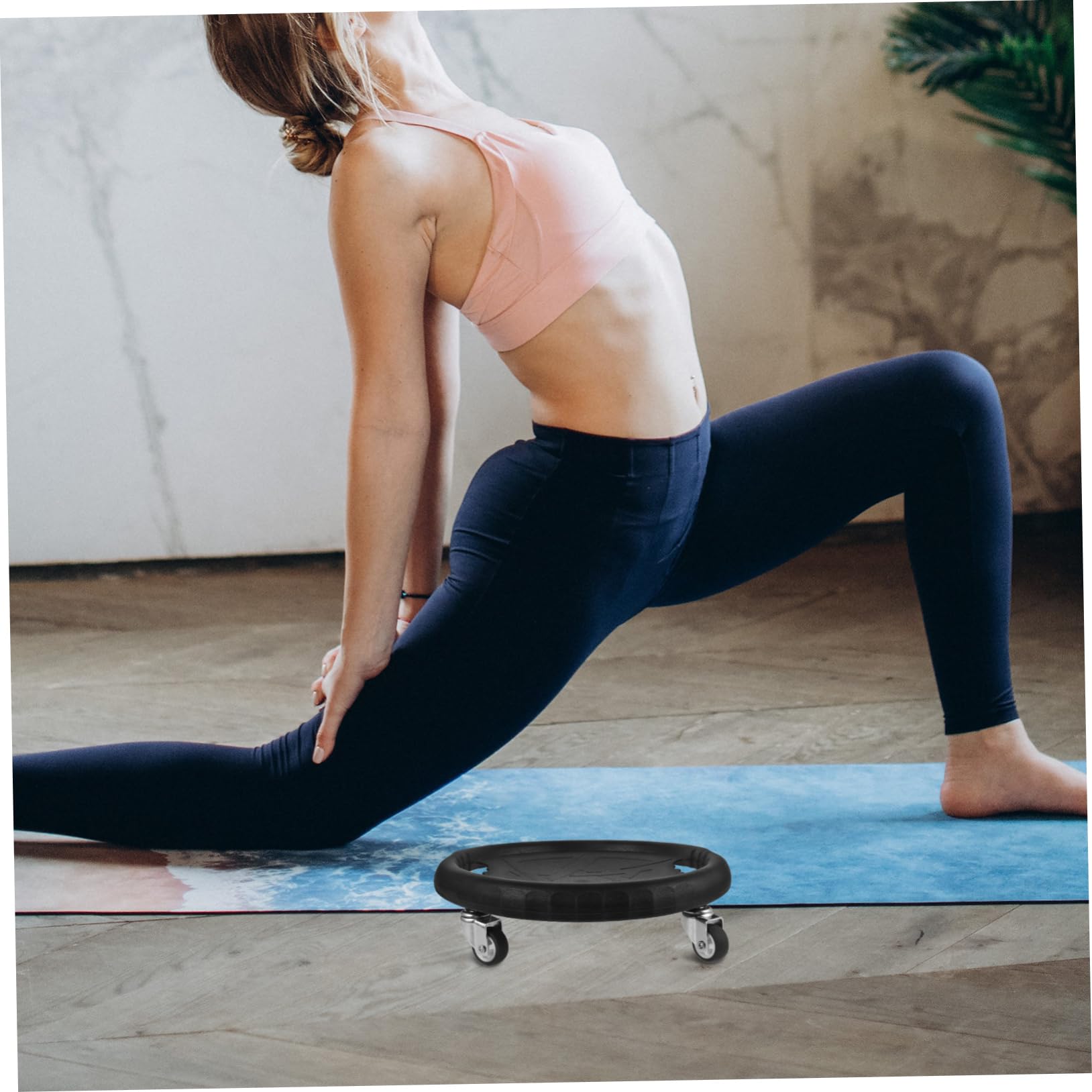 Bauchplatte Bauchtrainer Fitness-Disc bauchfett verbrennen Kniematte Schieberegler zum Trainieren Gleitscheibe für Bauchübungen Fitnessgeräte Fitness-Gleitplatte pp Green