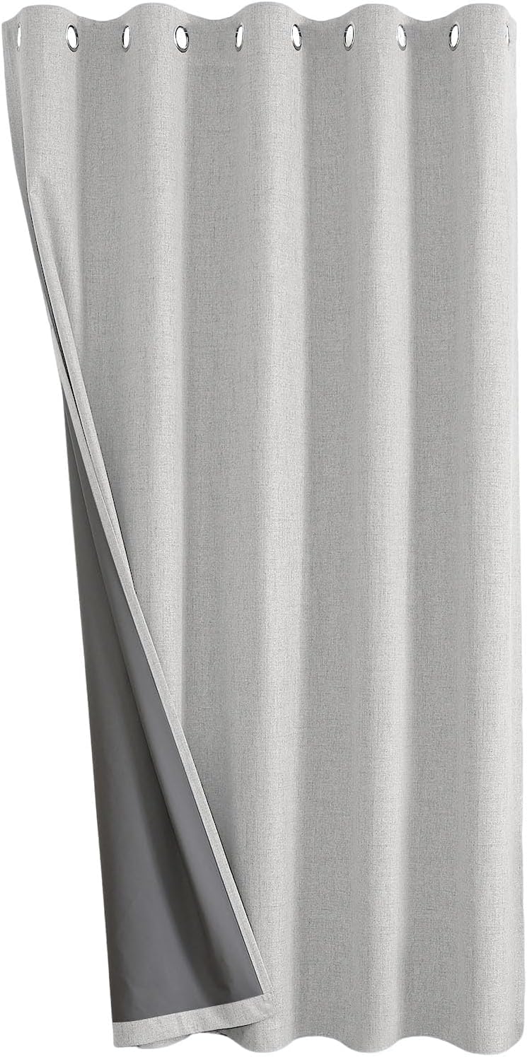 Cortina Joydeco UJ21019-W-63-52 blanca para un dormitorio oscuro y silencioso