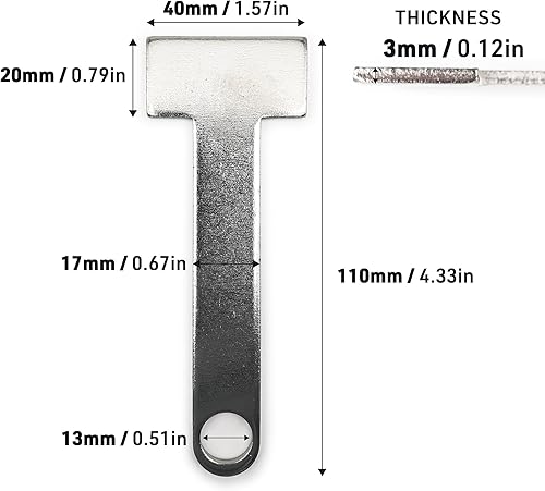 Miniatura 9 de Urban UR140 - Cerradura para casco de motocicleta, mosquetón con código de 4 dígitos más seguro, adaptador de hebilla en T, cable de seguridad de