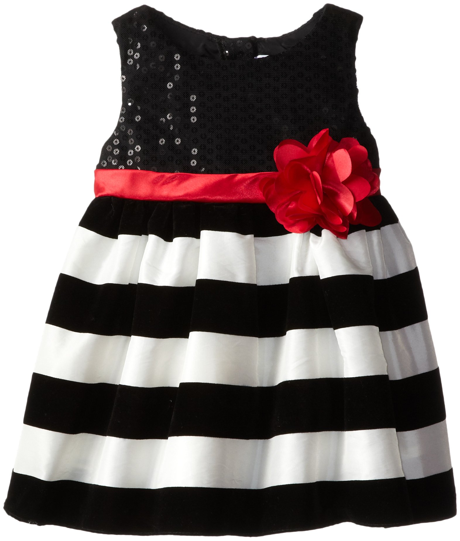 Youngland Baby Girls Newborn Taffeta Sleeveless Flocked Striped Dress | Desertcart Cayman Islands Youngland Baby Girls Newborn Taffeta Sleeveless Flocked Striped Dress | Desertcart Cayman Islands