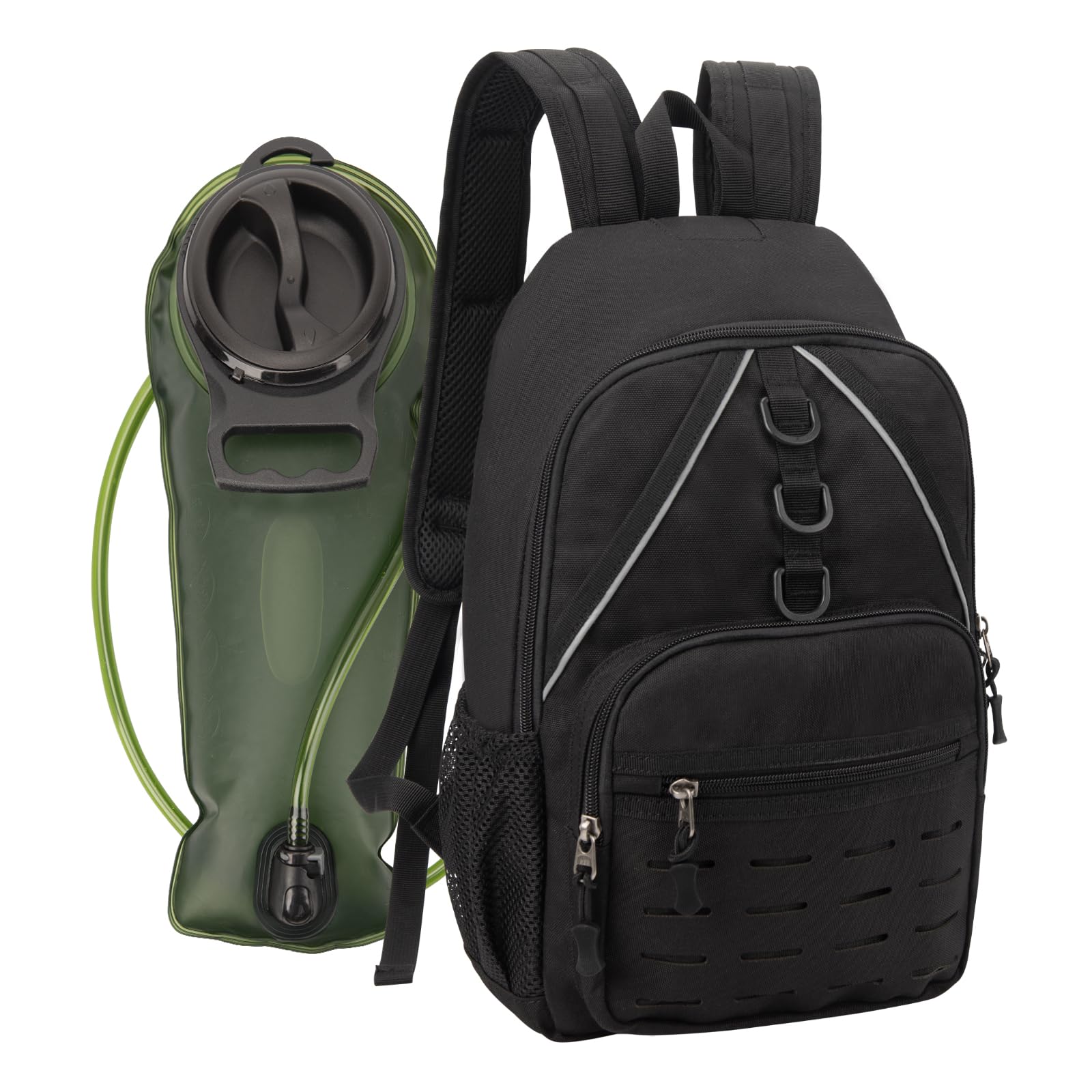 Hp hope Mochila de hidratación con bolsa de hidratación de 2 L, mochila de agua para senderismo y camping