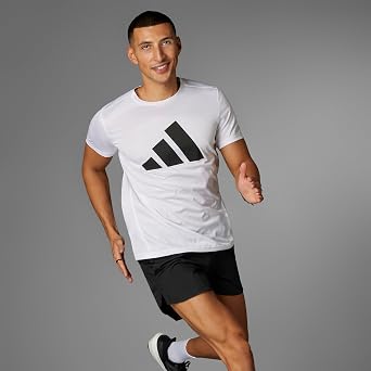 adidas Run It Stripes tee Men's T-Shirt (Pack of 1)