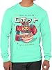 Funny Quote Food Ramen T-Shirt ROBOTTO in Japanese Ramen Robot Eating Noodle Anime Unisex Long Sleeve Tee