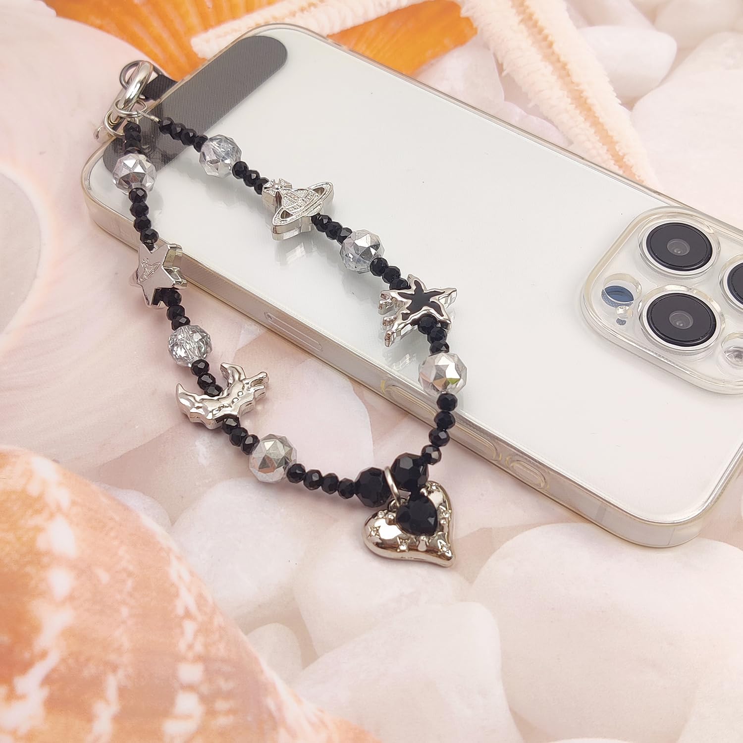 Cute Phone Wrist Strap Chic Beaded Cellphone Lanyard with Tether Tab Phone Charm Grip Strap for PhoneBag Purses Keys - Image 7