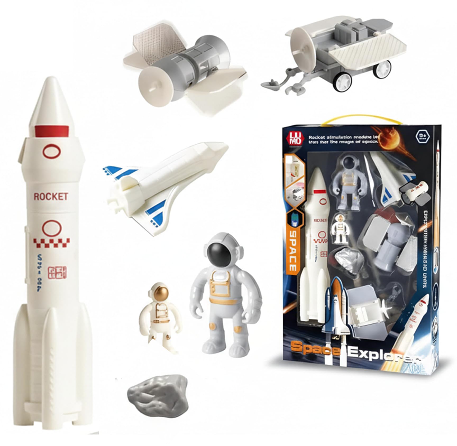 Rocket Toy Science Toy Chandrayaan Space Mission Toy Set for Kids | ISRO Inspired Mars Orbiter Mission & Gaganyaan Playset with Rocket, Shuttle, Rover & Astronauts (Space Explorer)-image-37