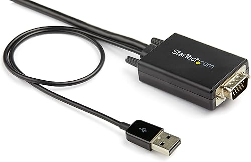 Miniatura 2 de StarTech. com Cable convertidor VGA a HDMI de 9.8 ft con soporte de audio USB y alimentación - Cable adaptador de video analógico a digital para