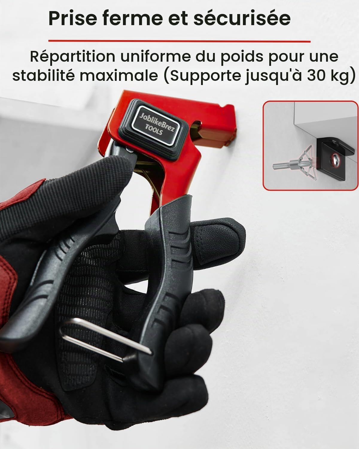 Kit 34 Chevilles Molly Métalliques pour Placo (5–28mm) et Mur Creux, Charge Lourde 25kg, Pince Molly Professionnelle Compatible M3/M4/M5/M6/M8 – Fixation pour, Étagère, Tringle à Rideau, Cadre Photo