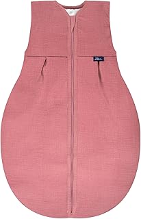 Alvi 4-Season Mull-Schlafsack Baby Schlafsack für Sommer und Winter, 2.0 TOG, mit Leichter Füllung