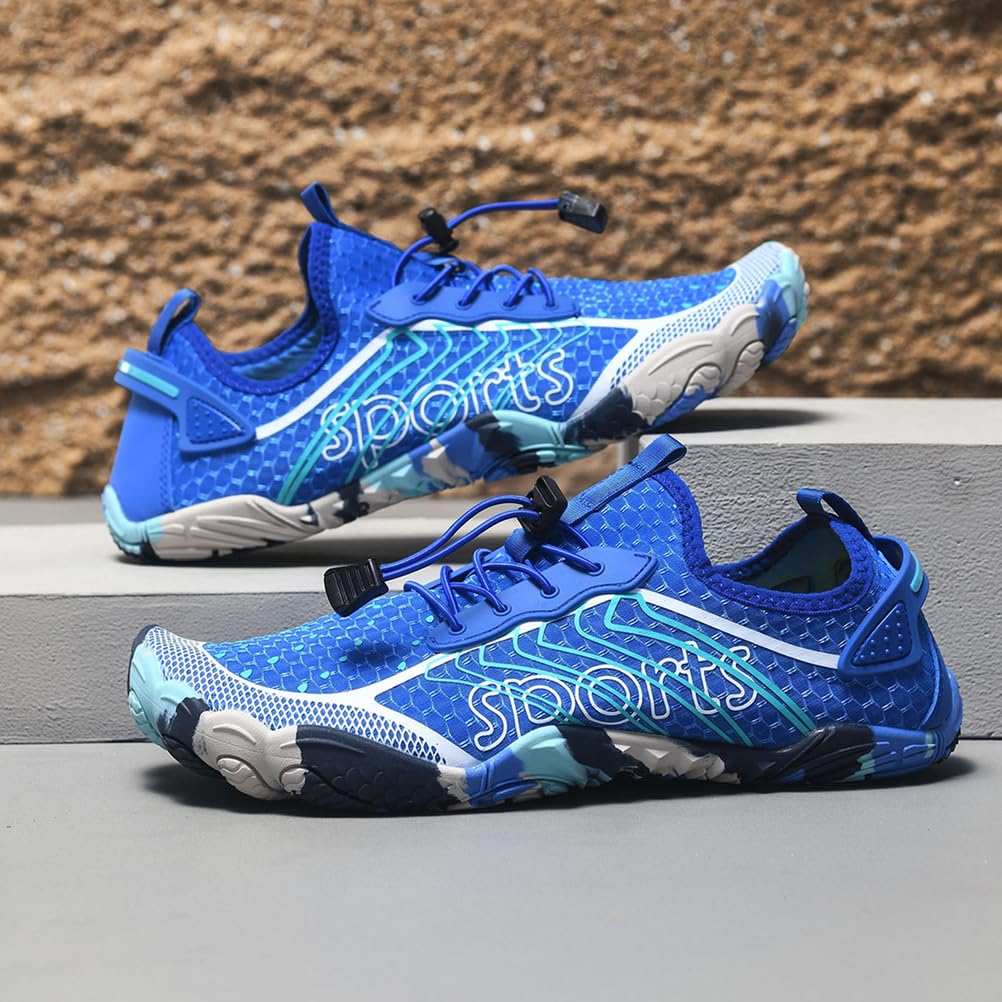 Zapatos de Agua para Hombres y Mujeres de Secado Rápido Descalzos Cinco Dedos Antideslizantes para Playa Piscina Nadar Surf Buceo Pesca y Senderismo